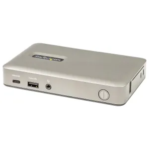 Startech.Com Usb C Dock, Usb-C To Displayport 4K 30Hz Or Vga, Mini Usb-C Laptop Docking Station With 65W Power Delivery