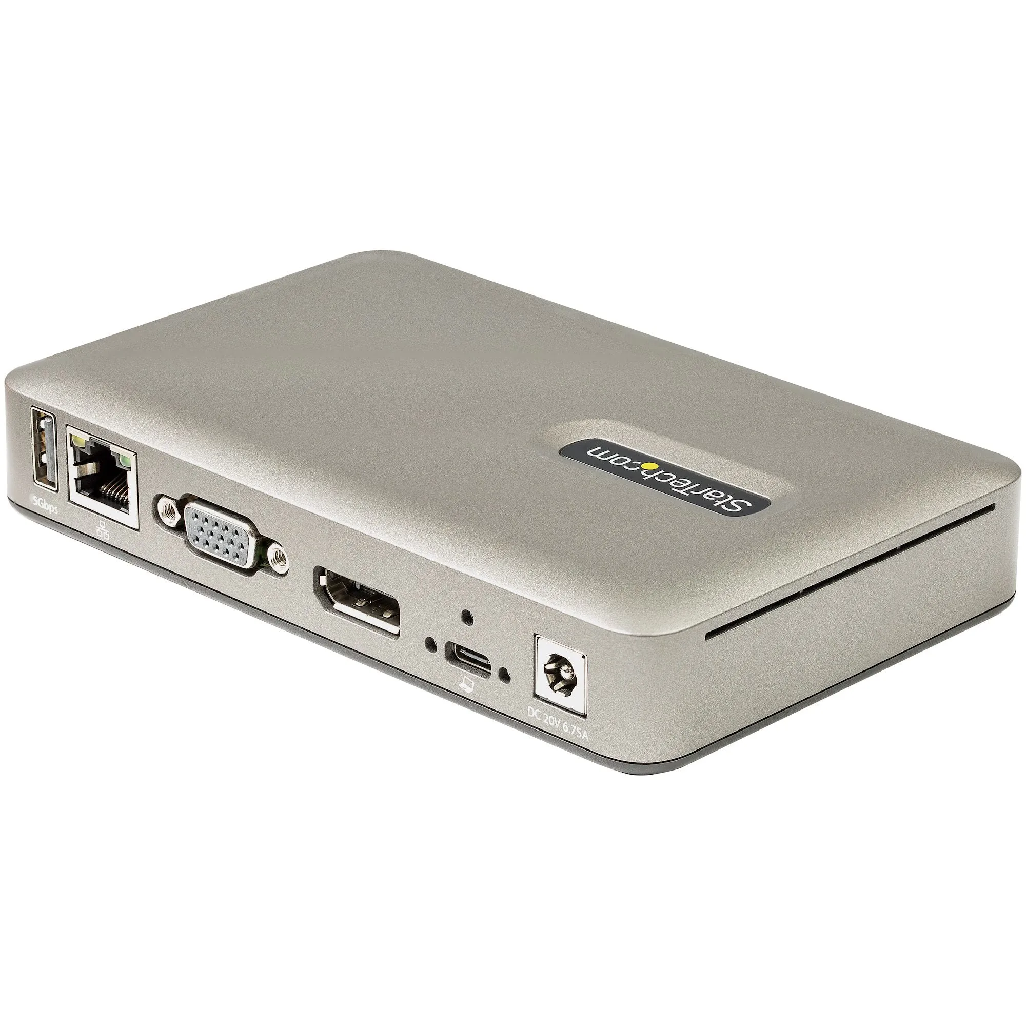 Startech.Com Usb C Dock, Usb-C To Displayport 4K 30Hz Or Vga, Mini Usb-C Laptop Docking Station With 65W Power Delivery