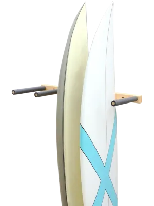 Surfboard Wall Rack VERTICAL - Wooden Quad by Pro Racks