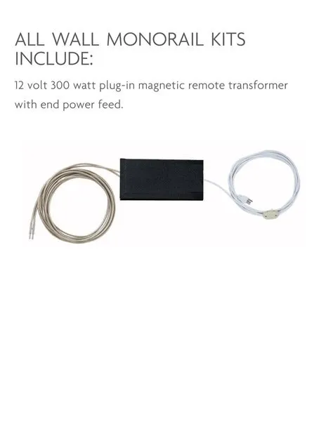 Tech 700WMKTA300 Wall Monorail Kit with 300W Transformer