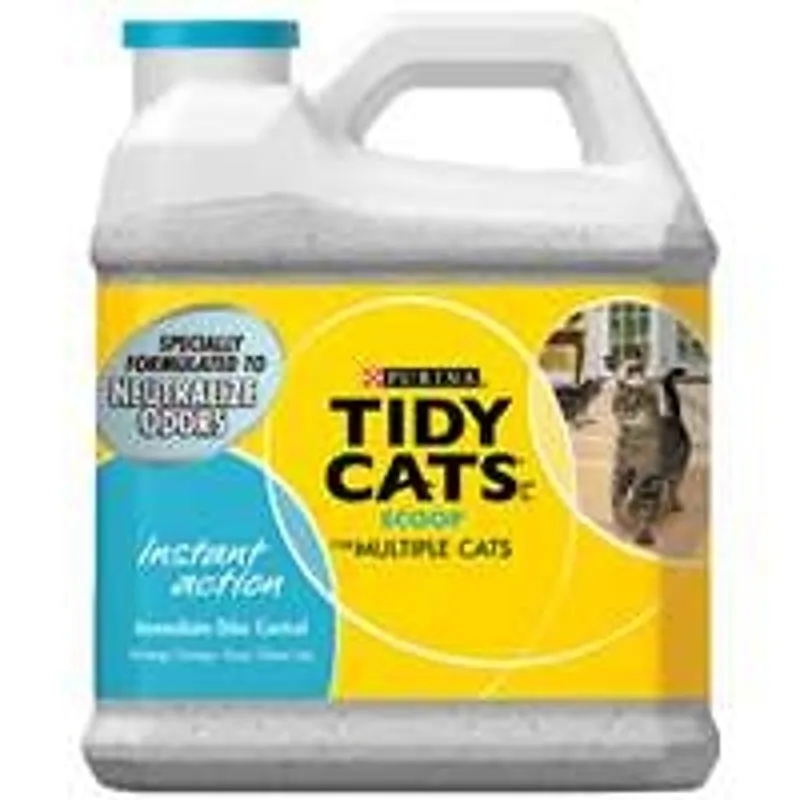 Tidy Cats Instant Action 7023011716 Cat Litter, 14 lb Capacity, Gray/Tan, Granular Jug :EA: QUANTITY: 1