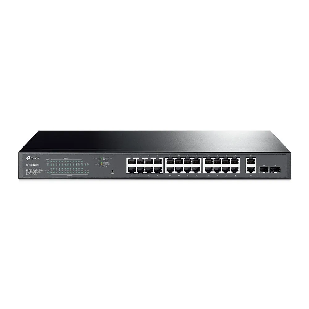 Tp-Link Easy Smart Tl-Sg1428pe - Switch - 28 Ports - Smart - Rack-Mountable