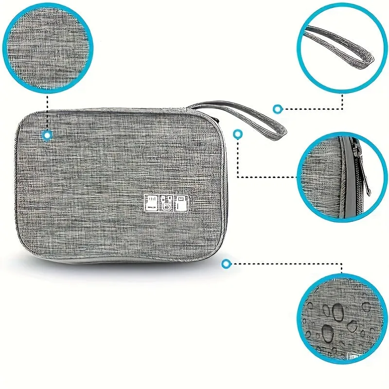 Ultimate Cable Organization Compact Bag for Headphones and Power Banks