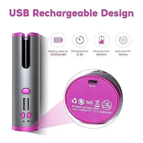 Usb Rechargeable Hair Curler