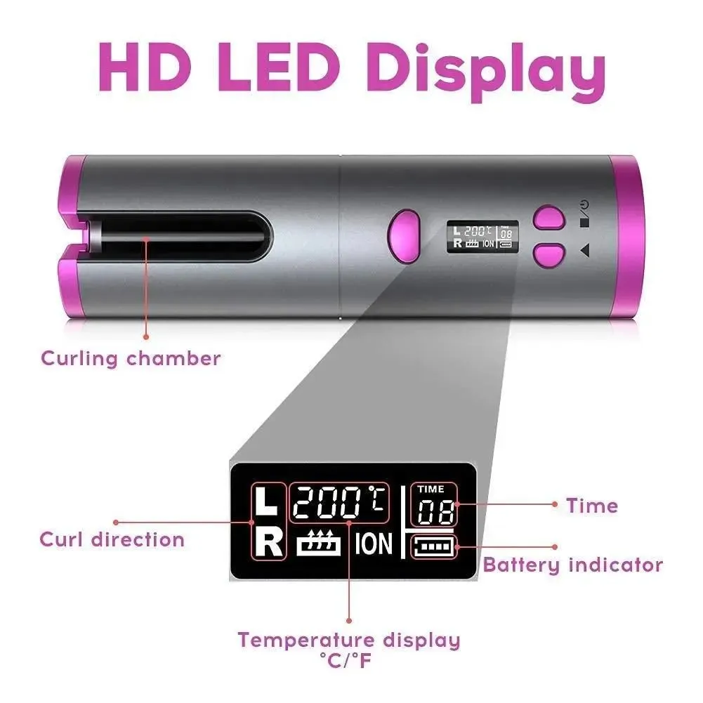 Usb Rechargeable Hair Curler