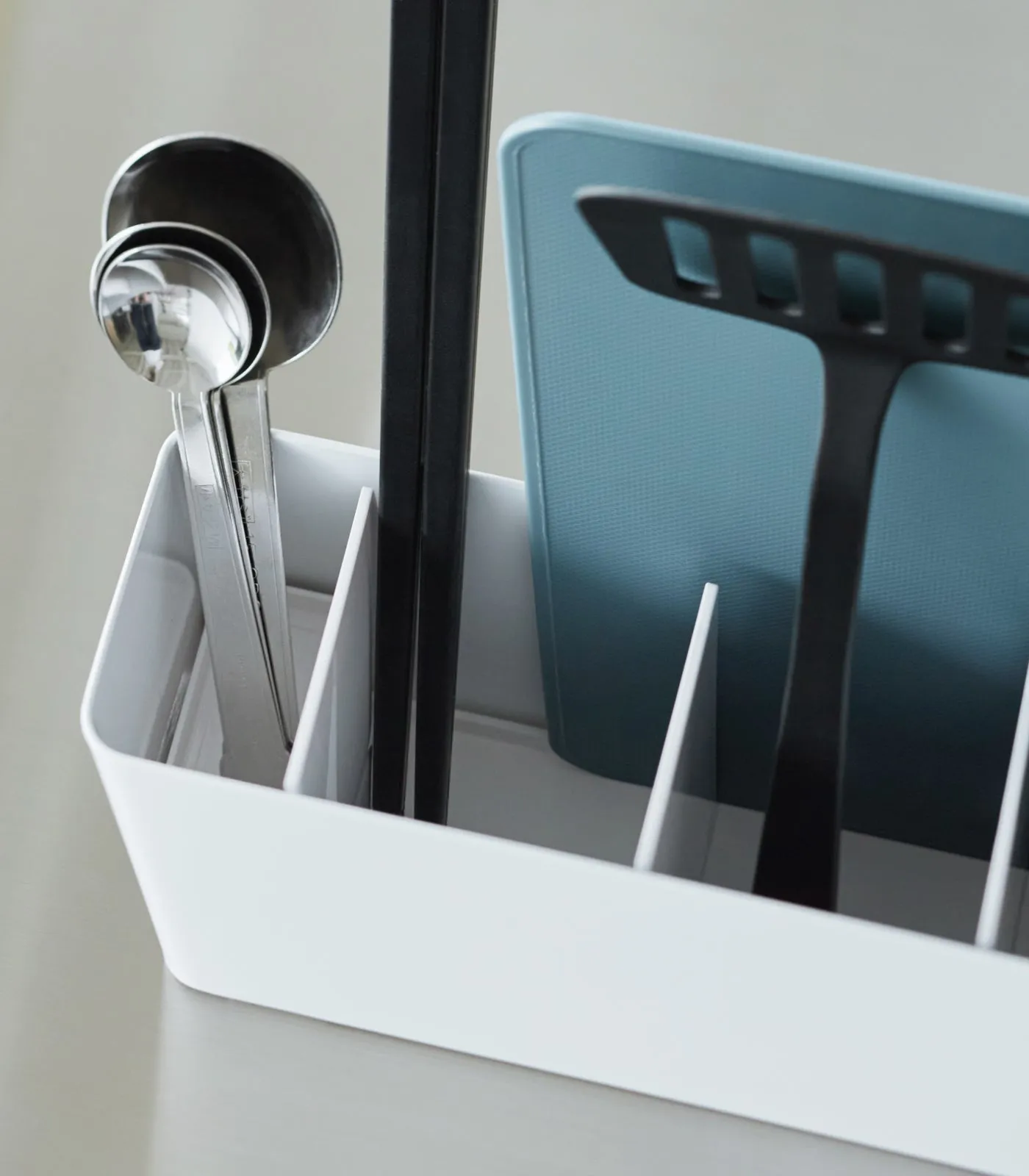 Utensil & Thin Cutting Board Holder - Steel